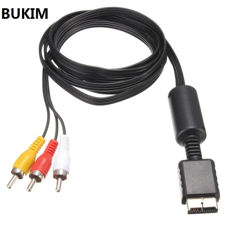 YGCDO 2 PCS Cable For Sony PlayStation PS3 PS2 Console System AV Audio