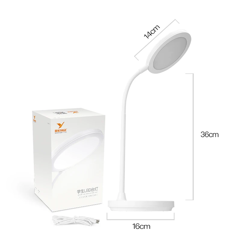  Warm Light Table Lamp Study 3 Colors Touch 1200mAh Rechargeable LED Reading Desk Lamp USB Table Lig - 32901250139