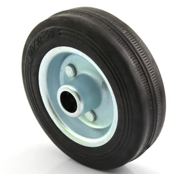 

100mm high quality metal wheel rubber tire DIY bear 50kg iron wheel