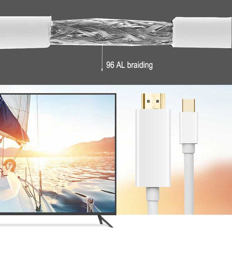Кабель Mini DP HDMI премиум класса 6 футов 1 8 м для macbook pro air mini(PTN3361BBS IC + медный проводник
