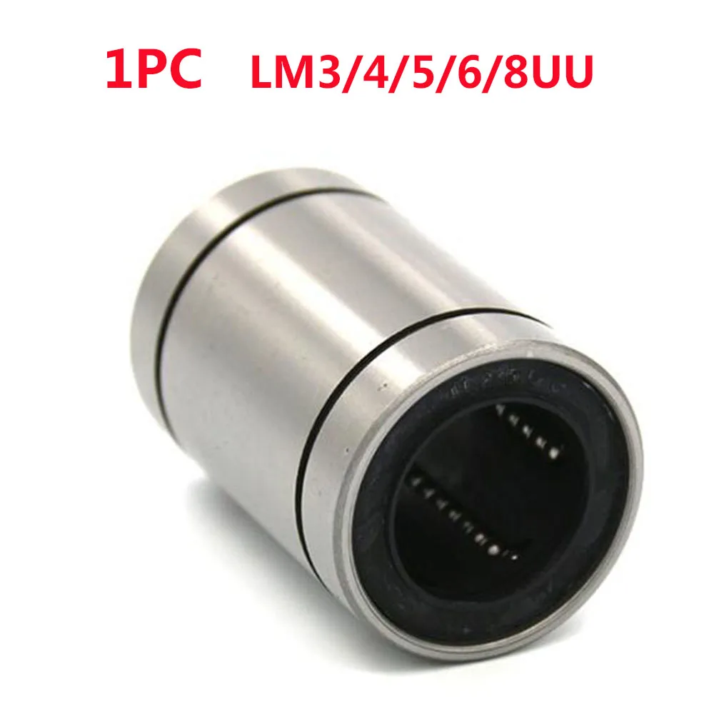 Buy 1PC Linear Bearing LM3UU LM4UU LM5UU LM6UU LM8UU