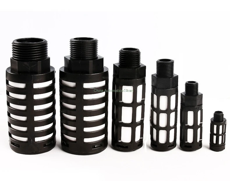10Pcs Pneumatic Plastic Air Quick Exhaust Filters / Silencers / Mufflers 1/8'' 1/4'' 3/8'' 1/2