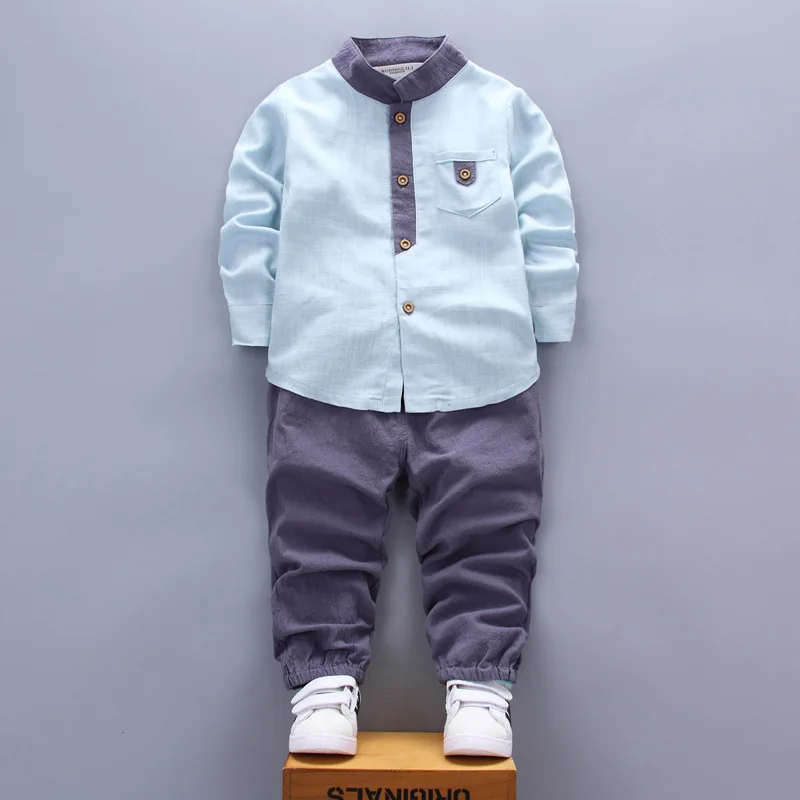 Baby boys spring clothing set newborn baby shirt+pants 2pcs gentleman suit for baby boys toddler tracksuits costume infant sets