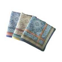 1 шт. хлопок Мягкий Пот толстый жаккардовый платок мужской Карманный квадратный шарф Деловой нагрудный шарф Карманный шарф