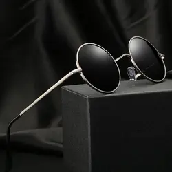 2019 г. Яркая hipster круглые солнцезащитные очки в стиле ретро мода Европы и изысканные солнцезащитные очки обувь для мужчин и женщин