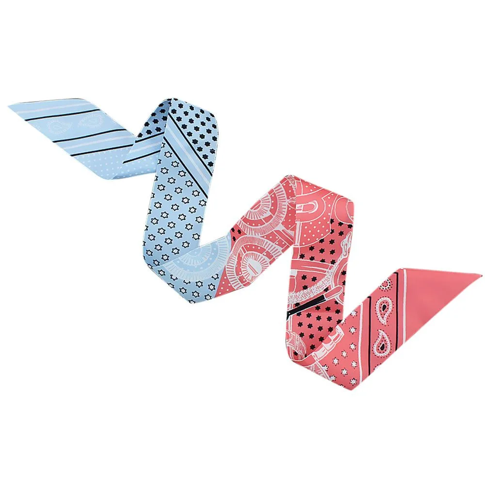 Fashion Ladies Ribbon Tied Handle Small Ribbon Scarf Women Hair Bags Handle Decoration Tie Multifunction Scarf bufanda mujer A9