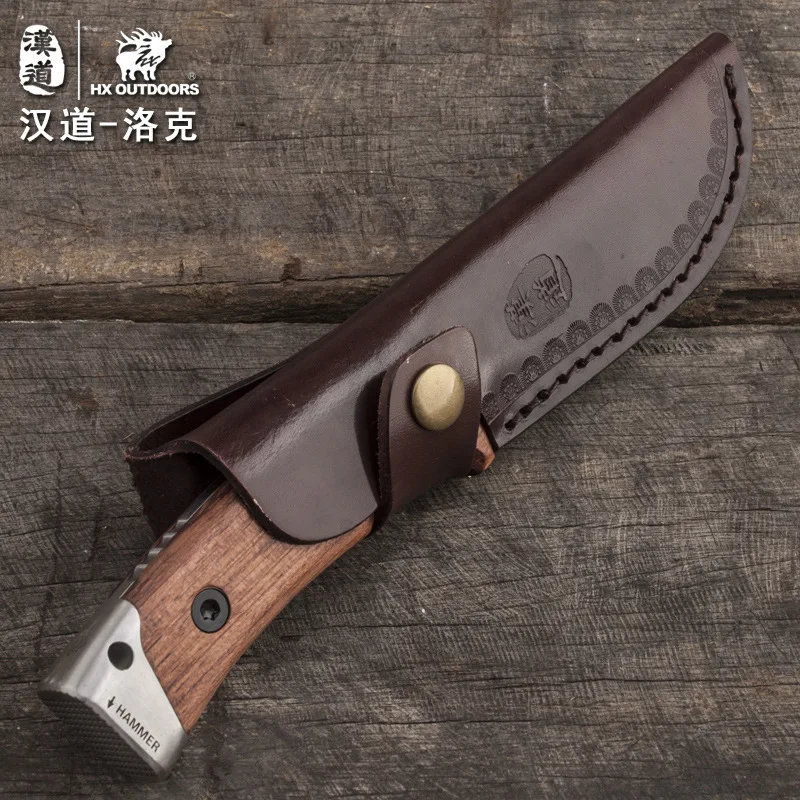 HX на открытом воздухе Lok деревянная ручка тактический высокой твердости прямой нож для выживания в дикой природе самообороны Открытый Нож Инструменты