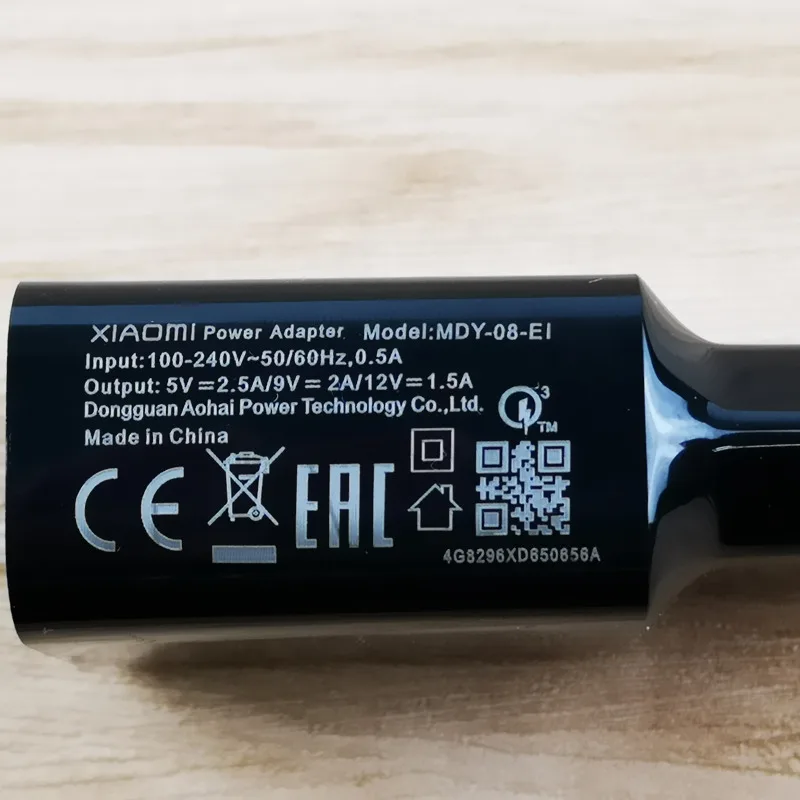 Оригинальное быстрое зарядное устройство Xiaomi QC 3 0 EU адаптер питания для зарядки с