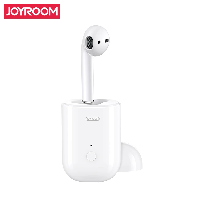 Joyroom Bluetooth5.0 Беспроводной стерео одиночный наушник сенсорный Управление легкие наушники с зарядный чехол с микрофоном для iPhone, Android - Цвет: JR-SP1