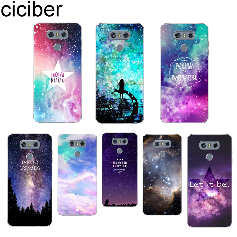 

ciciber Starry sky For V40 V35 V30 V20 THINQ LG G7 G6 G5 G4 Soft TPU For LG K10 K8 K7 K4 2017 2018 K9 K11 + Clear Phone Cases