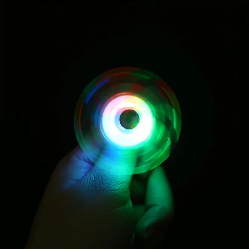 Год Рождество Забавный Светящиеся Игрушки Детские светящееся кольцо ручной вращающийся мягкий пластик флеш-гироскоп кольцо новое