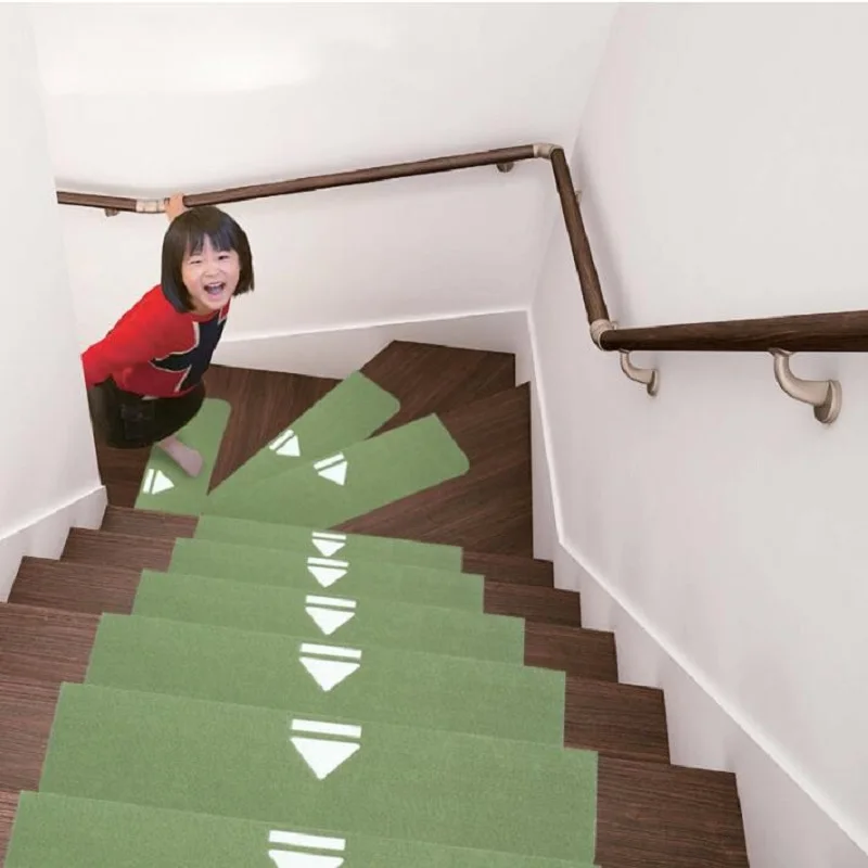 UBRUSH New carpet Luminous Polypropylene anty-slip For Stairs Three color Striped For Home 55*20.5 cm Carpet UBRUSH New carpet Luminous Polypropylene anty-slip For Stairs Three color Striped For Home 55*20.5 cm Carpet
