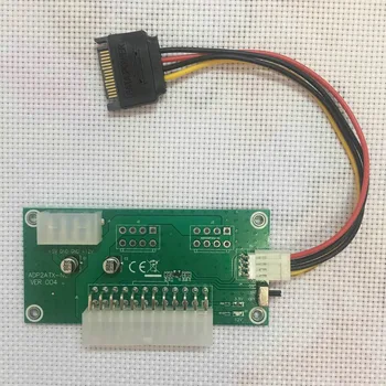 

New PC Desktop ATX 24-Pin Dual PSU Power Synchronous Start Extender Cable for Bitcoin Mining Expanded Ded With Manual Switch