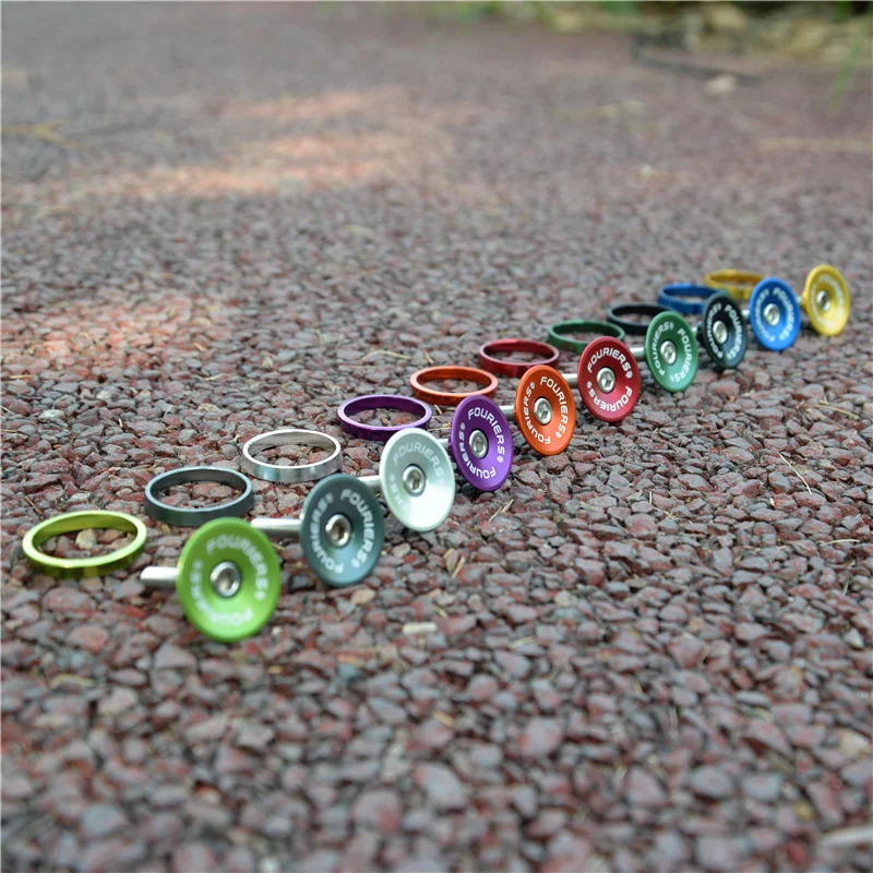 Fouriers New lightweight riser cover Bike Stem Top Cap Headset Cover 28.6mm 1 1/8\