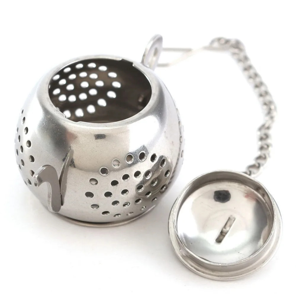 Stainless Steel Loose Teapot Shape Tea Leaf Infuser With Tray Lovely