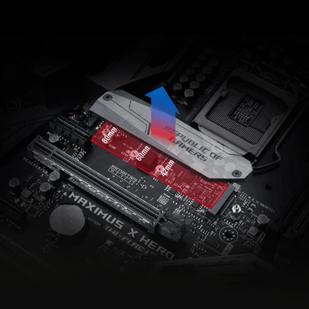 ROG MAXIMUS X HERO Z370 материнская плата Wi-Fi AC SATA 6 ГБ/сек. интерфейс LGA1151 разъем DDR4 плата памяти Поддержка 2,4 и 5 ГГц