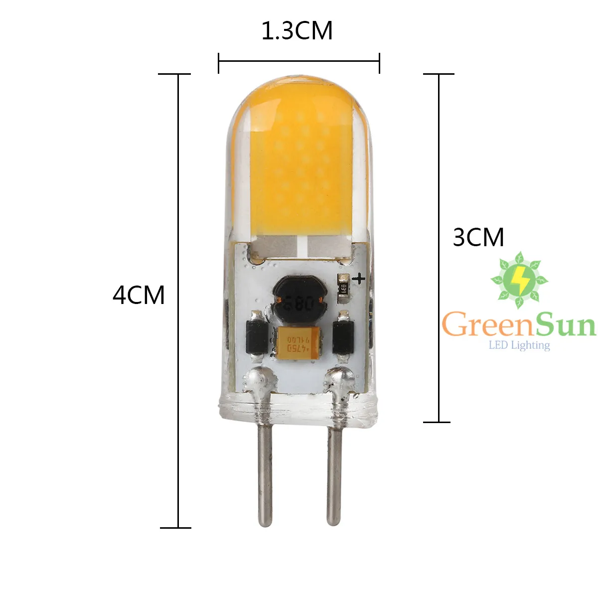 GY6.35 COB капсула светодиодные лампы 2,5 W Замена галогеновая светильник лампа замена галогеновой лампы AC/DC 12V