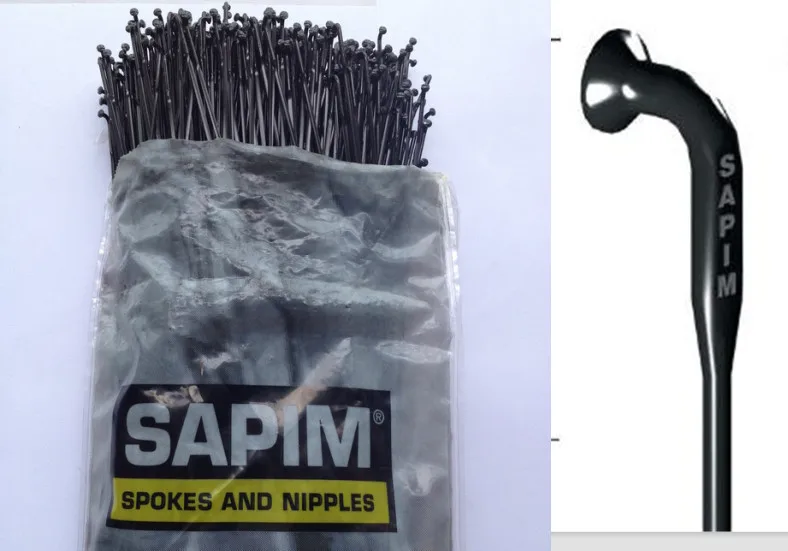 

Sapim CX-Ray Aero Spoke for Bike Wheels Black Bladed aero spokes 2.0mm-0.9x2.2-2.0mm 230-310mm +alloy/aluminium nipples