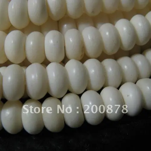 

TSB0414 Tibetan ivory white Yak Bone loose prayer beads,8*4mm,100pcs lot