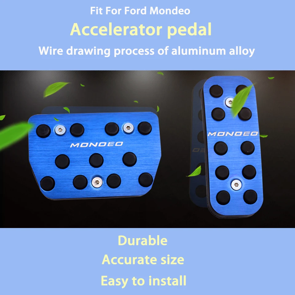 Mcrea Авто Нержавеющая сталь наклейки для Ford Mondeo MK5 ускоритель педаль газа для Ford автомобильные аксессуары