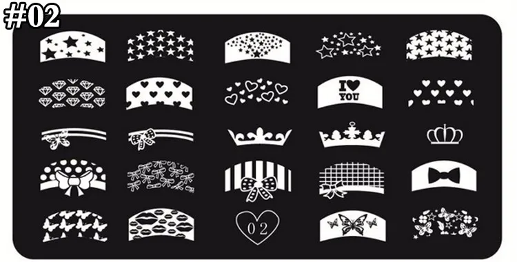 1 шт. Tian Xin серии пластины для штамповки ногтей 12X6 см модный дизайн ногтей шаблон Трафарет DIY Красота ногтей штамп инструменты