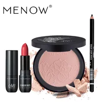 Menow бренд Make Up Set Lasting Matte Губная помада и Косметическая пудра и Водонепроницаемый Подводка для глаз косметический сочетание красоты для женщин 5319