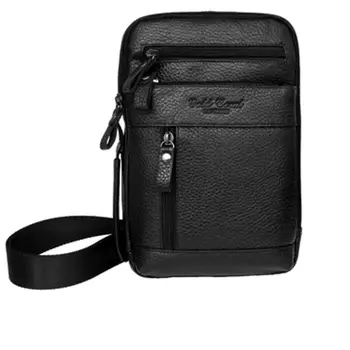 

Men Vintage Genuine Leather Cowhide Travel Messenger Shoulder Belt Pack Waist Hook Bag Men Business Clutch Pouch