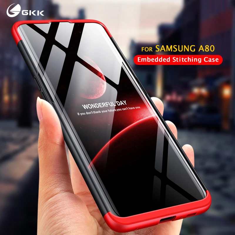 

GKK luxury Case For Samsung galaxy A80 case 360 Full Proction Shockproof Hard PC Matte Phone Cover For Samsung A80 Case Fundas