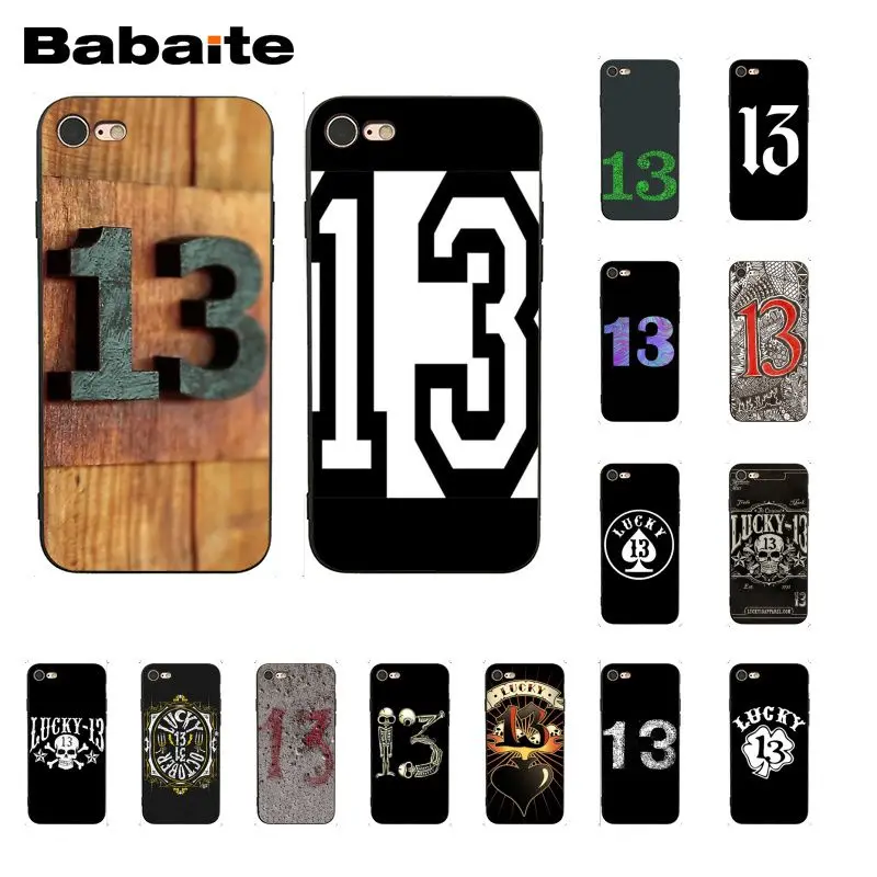 Чехол для телефона lucky number 13 iPhone 12 11 Pro 11Pro Max 6S 6plus 7 7plus 8 8Plus X Xs MAX 5 5S XR 12mini|Бамперы| |