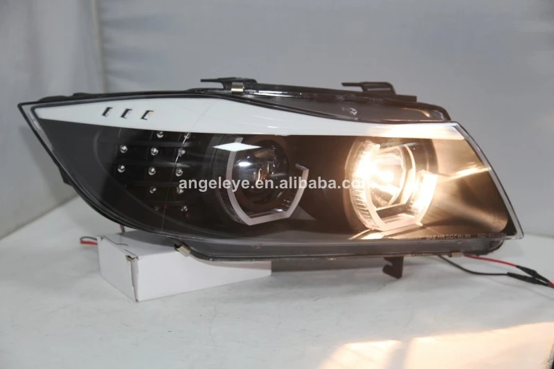 Для BMW E90 330I 320I 318i светодиодные ангельские глазки фары с HID KIT2005-2008 год JY