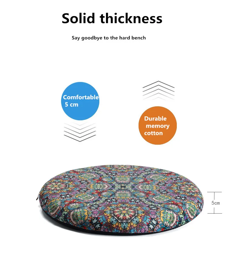 PurenLatex 42＊5 cm Bohemian Style Memory Foam  (7)