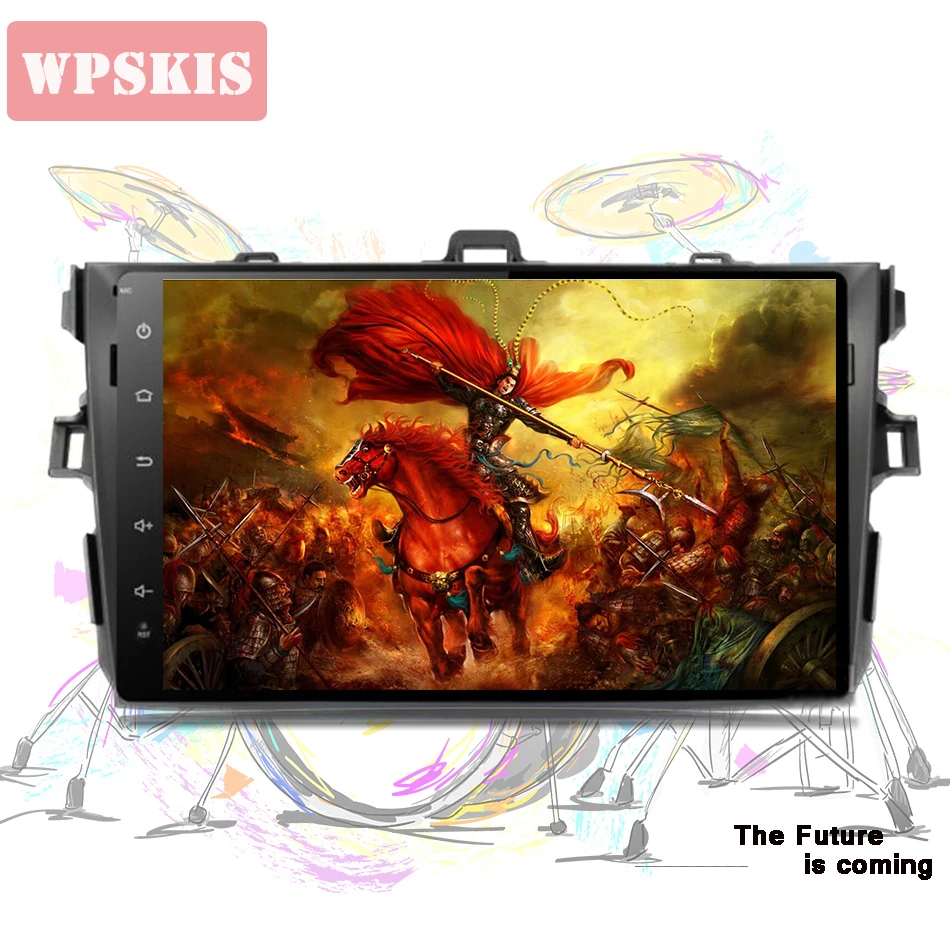 

For Toyota corolla 2007+ android 9.0 8core car gps glonass navigation audio video a/v with 3/4g bluetooth wifi CarPlay headunit
