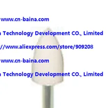 Стоматологическая лаборатория протез металлы Гладкий шлифовальный белый шарошка абразивная карборунд чистый оксид алюминия хвостовик размер 2,35 мм Полировальный Инструмент