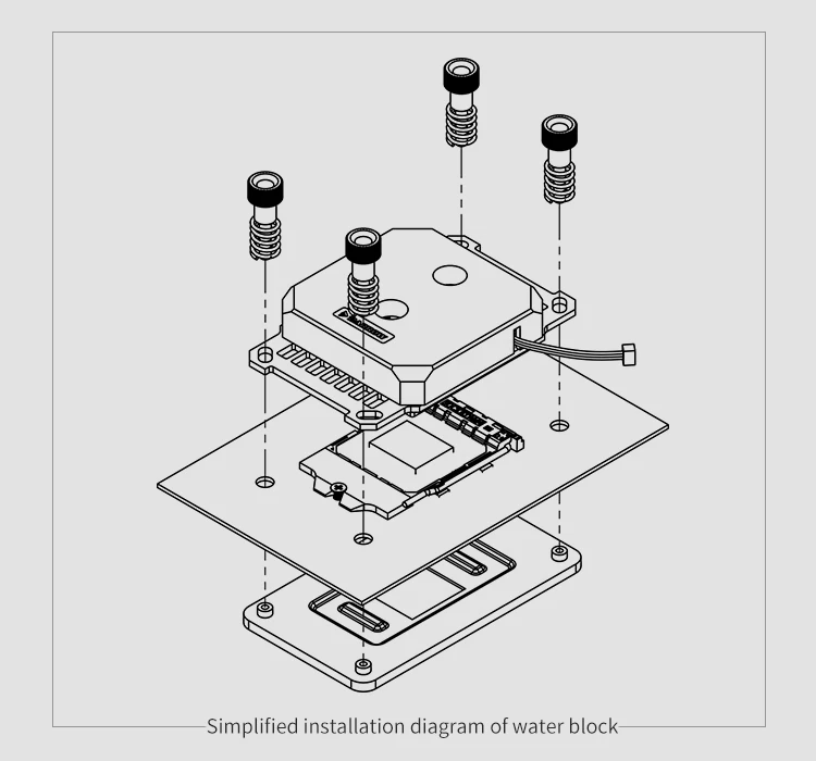 Курган кулер для воды радиатор процессор водоблок для AMD/AM4 платформа струйного типа микро водный акрил Аврора