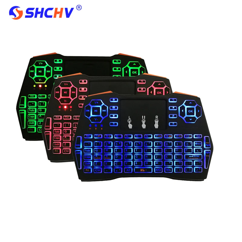 

Backlit 2.4G Wireless Mini Keyboard Russian Spanish Touch Pad Keyboard Mouse Remote Control for Android TV Box PC Laptop HTPC