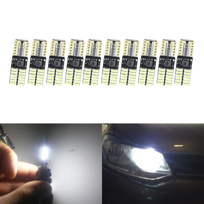 Lot10 W5W W2.1x9.5d 194 168 T10 4014-SMD Автомобильные светодиодные лампы для парковки ширина