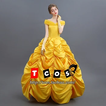 

New 2017 Fantasia Women Halloween Cosplay Southern Beauty And The Beast Adult Princess Belle Costume