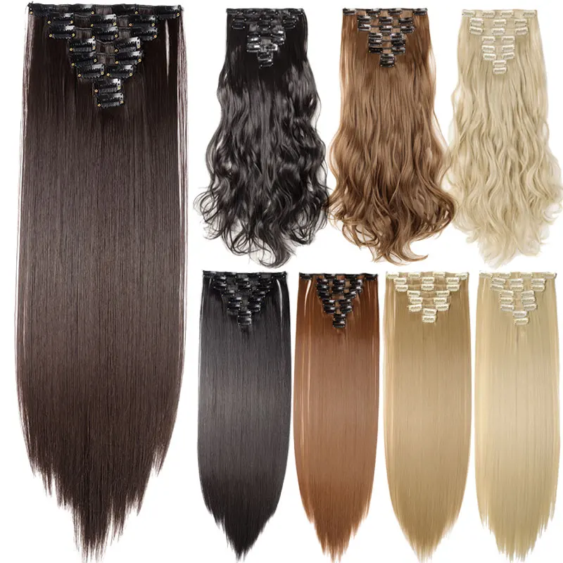 snoilite-17-23-long-straight-clip-in-hair-extension-18clips-black