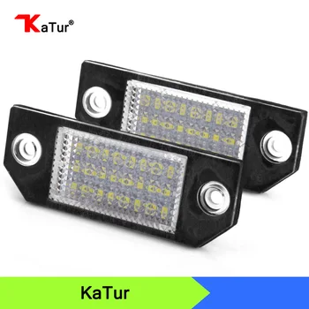 

Car LED License Number Plate Light Lamp 6W 12V 24 LED White Light for Ford Focus 2 C-Max Car Styling 162