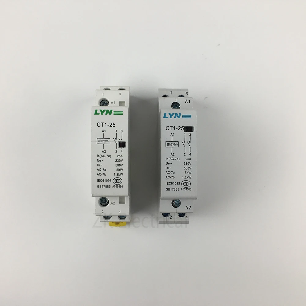 Американская классификация проводов 2р 16A 25A 1NC 1NO 220V 230V 50/60HZ Din Rail AC контактор для дома один нормальный отделить одну нормально закрытый для дома, отеля, ресторана