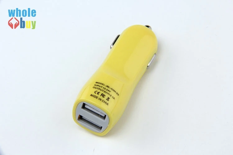 Клюв утки тип двойной usb-порт Универсальный микро зарядное устройство для автомобиля 2 USB устройства адаптер для iphone для samsung для htc 300 шт/партия - Цвет: Yellow