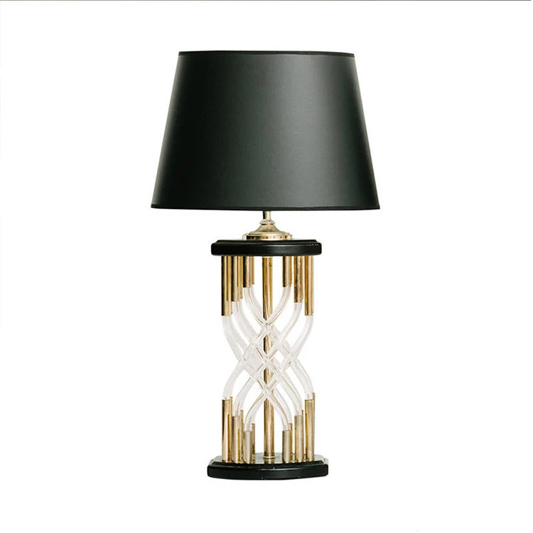 modern creative glass tube hardware American designer model room living bedroom study decorative desk table lamp LO8129 | Лампы и