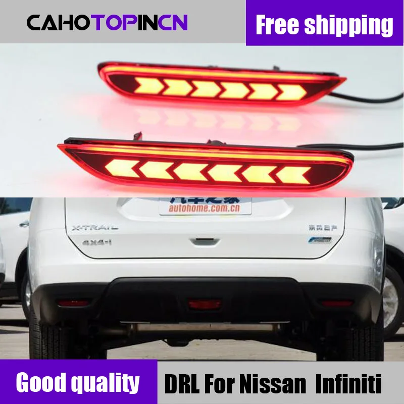 

Led Brake Light Rear bumper Reflector Driving Fog Lamp For Nissan Qashqai 2016~2018 / X-trail 2014~2016 / Teana Altima 2019 2020