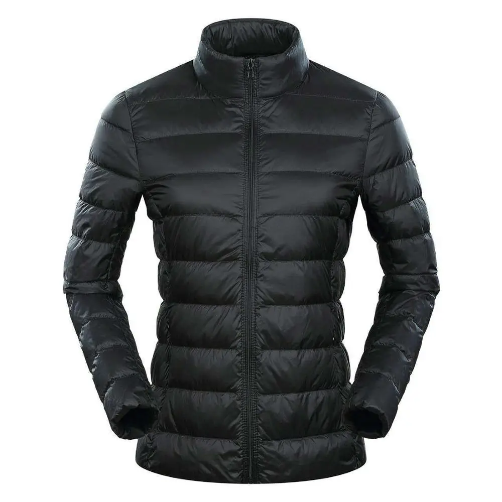 Бренд NewBang, 6xl, 7XL, 8XL, плюс, ультра легкий пуховик, для женщин, утиный пух, куртка, перо, светильник, вес, ветровка, теплое, тонкое пальто - Цвет: Black