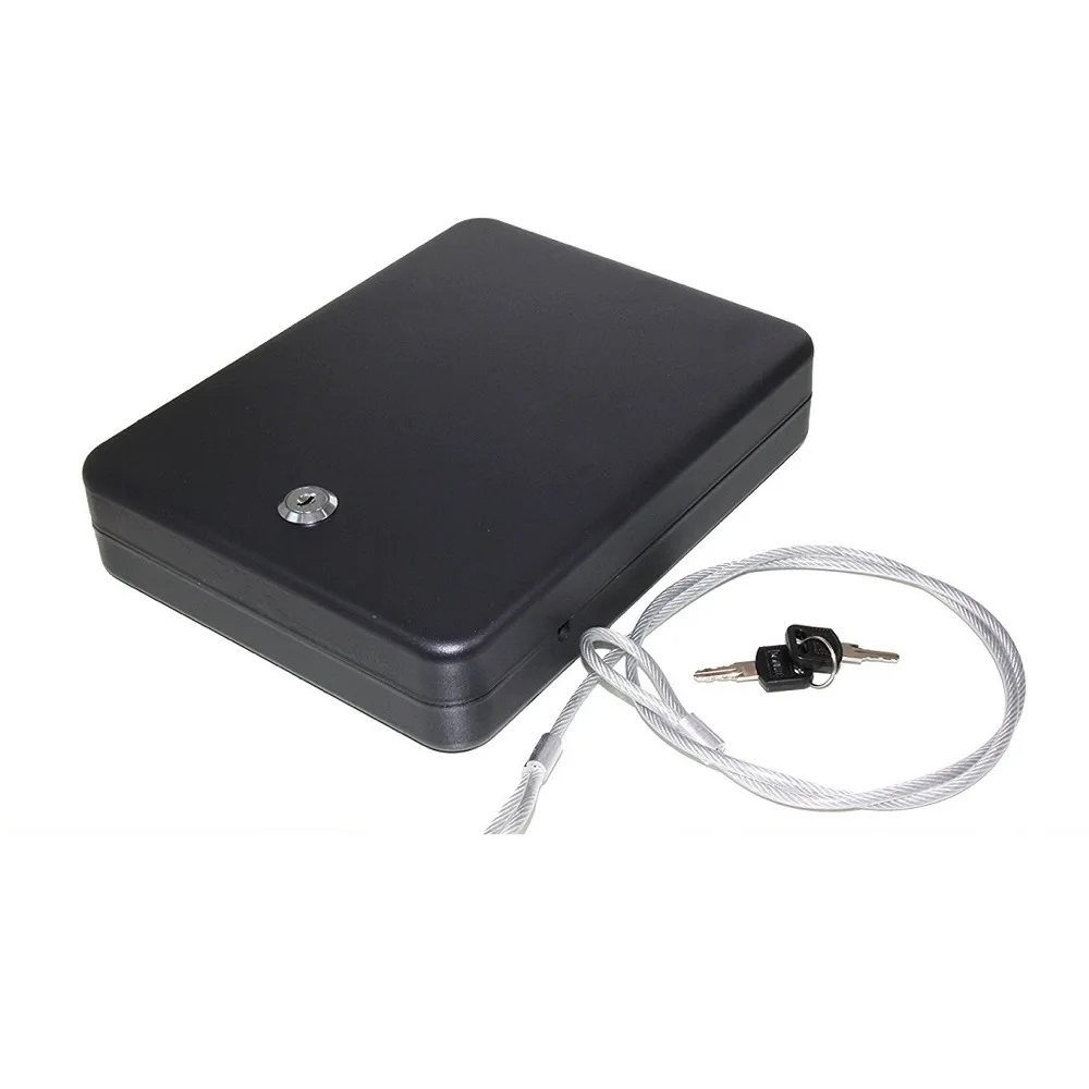 

(One piece / lot)L large Size Handgun safe with combination/key lock box OEM /ODM