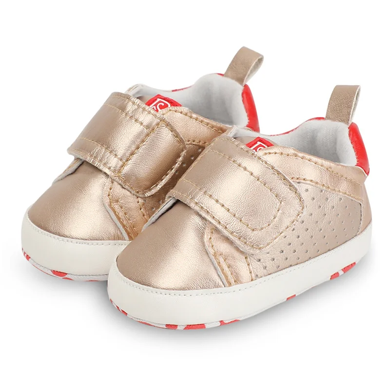 Обувь для новорожденных мальчиков из искусственной кожи, обувь для малышей, обувь для новорожденных мальчиков и девочек с мягкой подошвой, обувь для малышей 0-18 месяцев - Цвет: X-2018017A