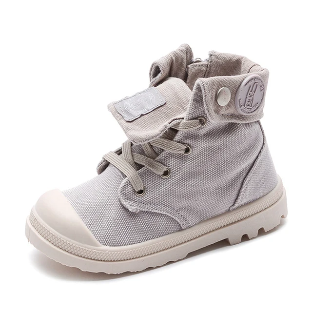 US $9.53 2019 Spring Autumn New Kids Sneakers High Childrens Canvas Shoes Boys And Girls Child Baby Martin 
