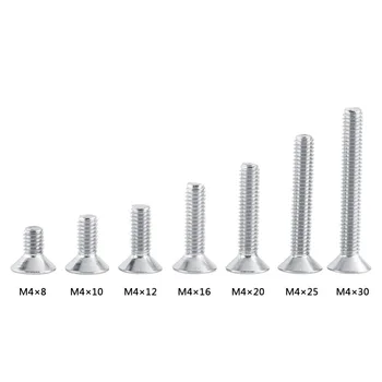 

50pcs Flat Head Screws Star Drive Screw Fastener Stainless Steel Star Screw for M4 8mm 10mm 12mm 16mm 20mm 25mm 30mm