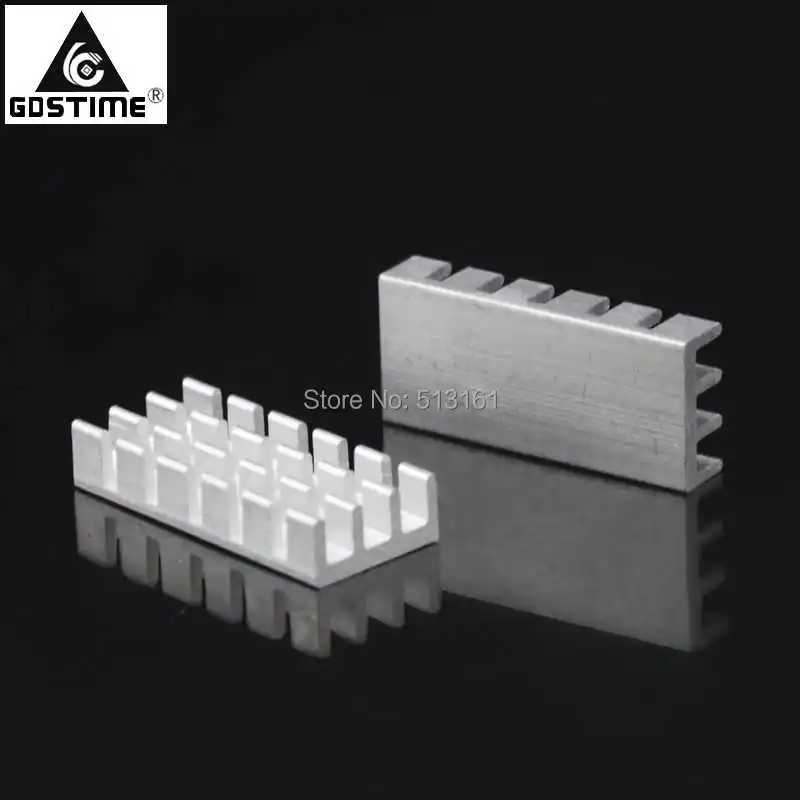 

100Pcs/Lot Gdstime 25x11x5mm Aluminum Cooling Chipset Heat Sink RAM Radiator Heatsink