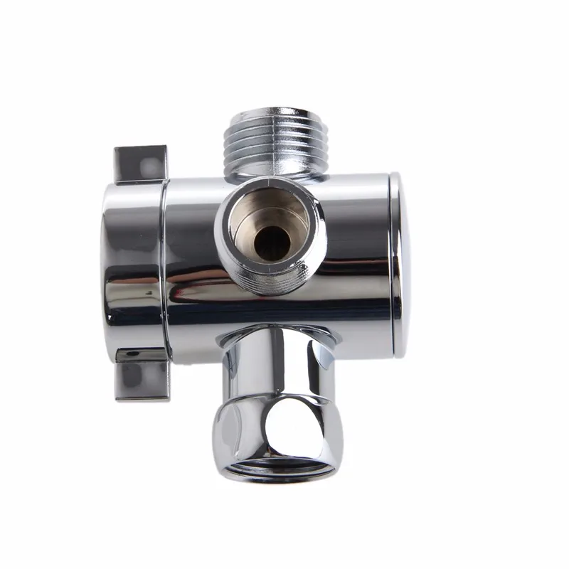 Three Way T-adapter Valve For Toilet Bidet Shower Head Diverter Valve 1/2 Inch